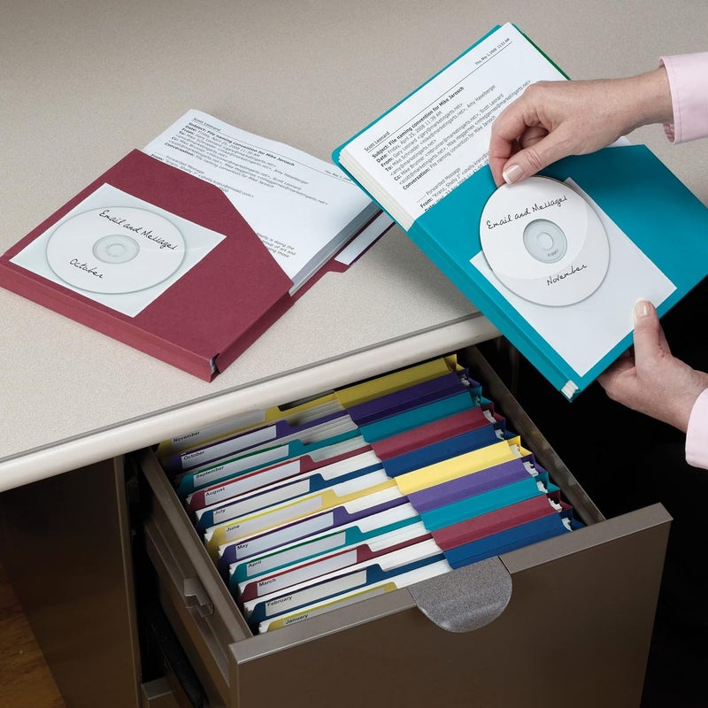 Smead Self-Adhesive Poly CD/DVD Pocket, Clear, 10 per Pack - Image 4