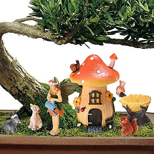 Sparkle Race Fairy Garden Accessories Kit with Miniature Figurines, Fairy Village Kit for Kids, Gnomes Garden Decorations, Outdoor & Indoor Ornaments - Image 5
