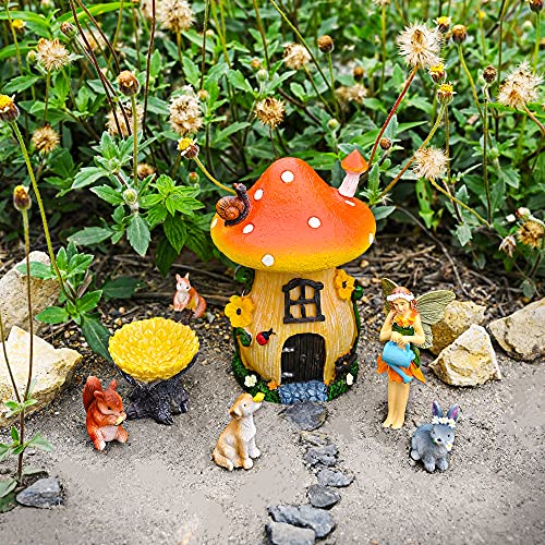 Sparkle Race Fairy Garden Accessories Kit with Miniature Figurines, Fairy Village Kit for Kids, Gnomes Garden Decorations, Outdoor & Indoor Ornaments - Image 1