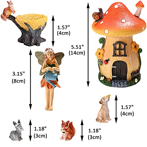 Sparkle Race Fairy Garden Accessories Kit with Miniature Figurines, Fairy Village Kit for Kids, Gnomes Garden Decorations, Outdoor & Indoor Ornaments - Image 2