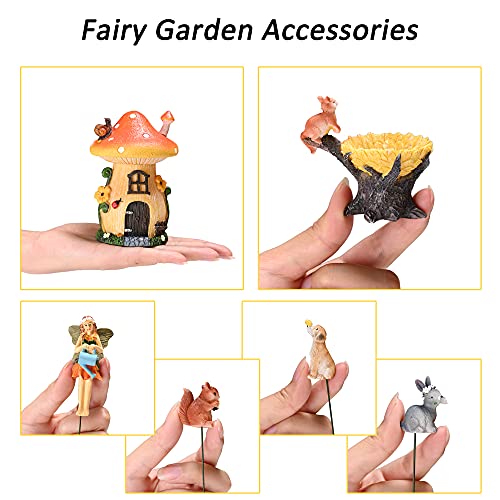 Sparkle Race Fairy Garden Accessories Kit with Miniature Figurines, Fairy Village Kit for Kids, Gnomes Garden Decorations, Outdoor & Indoor Ornaments - Image 3