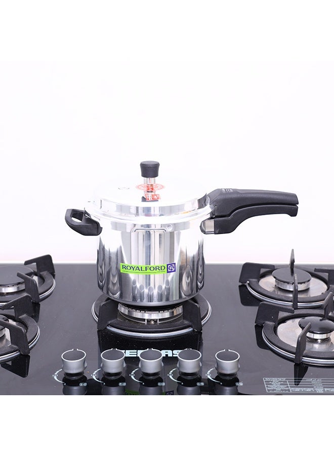 Royalford 5L Aluminium Pressure Cooker Induction Compaitable Uniform Heating Convenient To Use Multicolour - Image 4