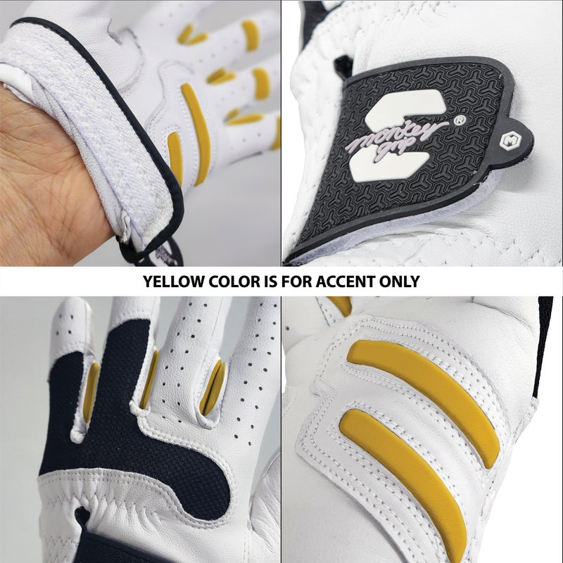 MONKEY GRIP Golf Glove Bearing Capacity Non silp No Slice pad Premium Lether Power Pad Left Hand (Man-Large) - Image 5