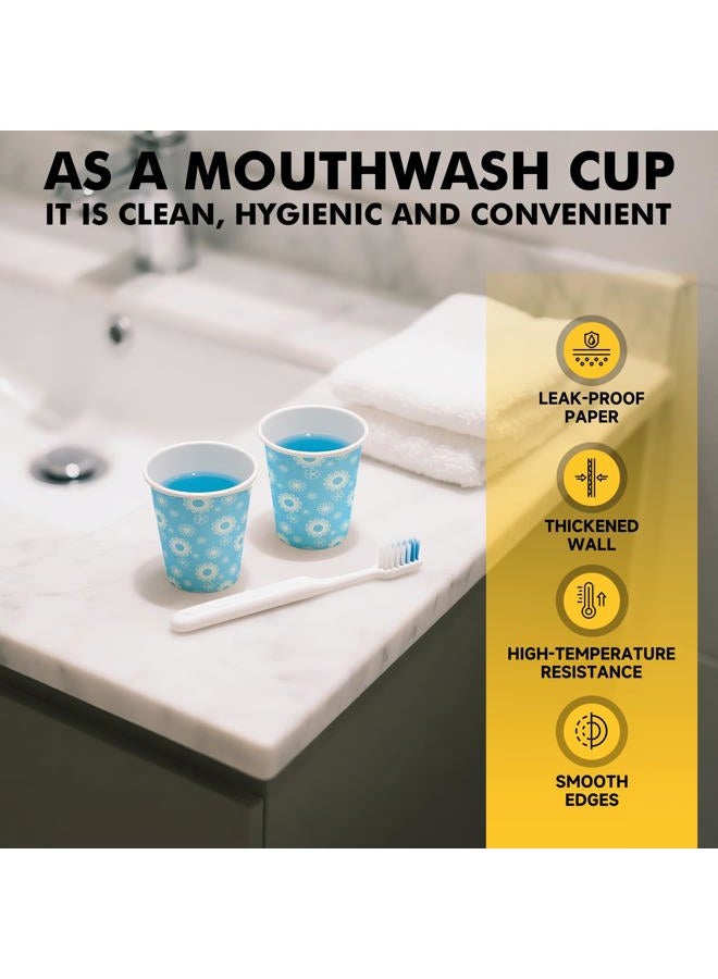 RACETOP [300 Pack] Paper Cups 3 oz, Bathroom Cups 3 oz, Disposable Bathroom Paper Cups, Small Mouthwash Cups, Ideal for Party, Travel, Events - Image 4