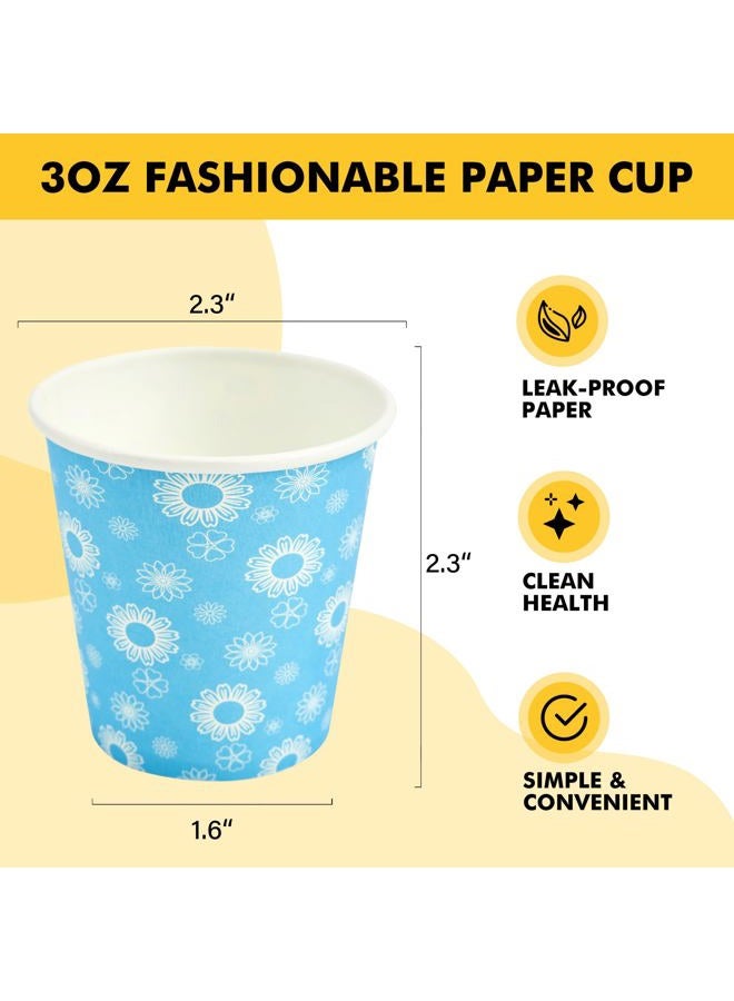 RACETOP [300 Pack] Paper Cups 3 oz, Bathroom Cups 3 oz, Disposable Bathroom Paper Cups, Small Mouthwash Cups, Ideal for Party, Travel, Events - Image 2