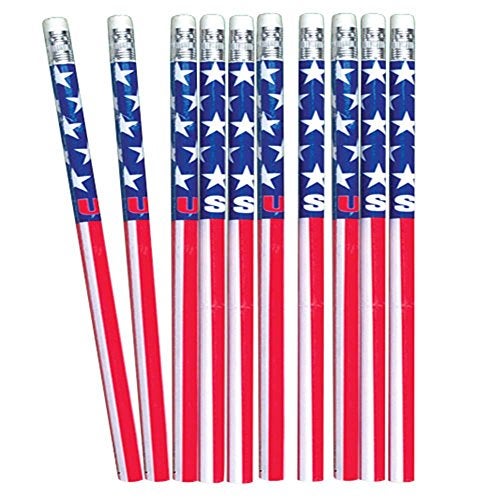 U.S. Toy Patriotic Pencils (12 Count) - Image 1