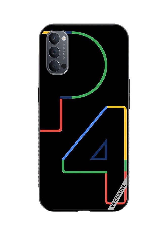 Protective Case Cover For Oppo Reno4 P4 Design  Multicolour