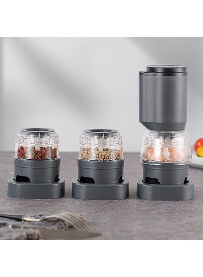 Bukela Electric Salt And Pepper Grinder Set, USB Rechargeable, Automatic Salt Pepper Mill Grinder, Adjustable Coarseness Shakers, One-Hand Operation For Kitchen - Image 4