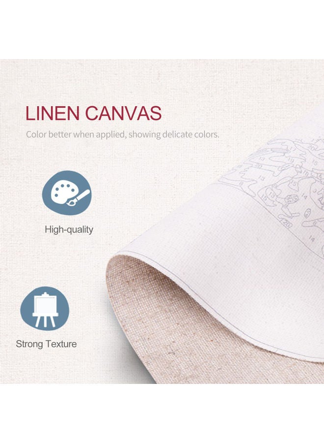 NIBEMINENT 16 x 20 Inch DIY Oil Painting on Canvas Paint Multicolour 22.00 3.00 15.00cm - Image 4