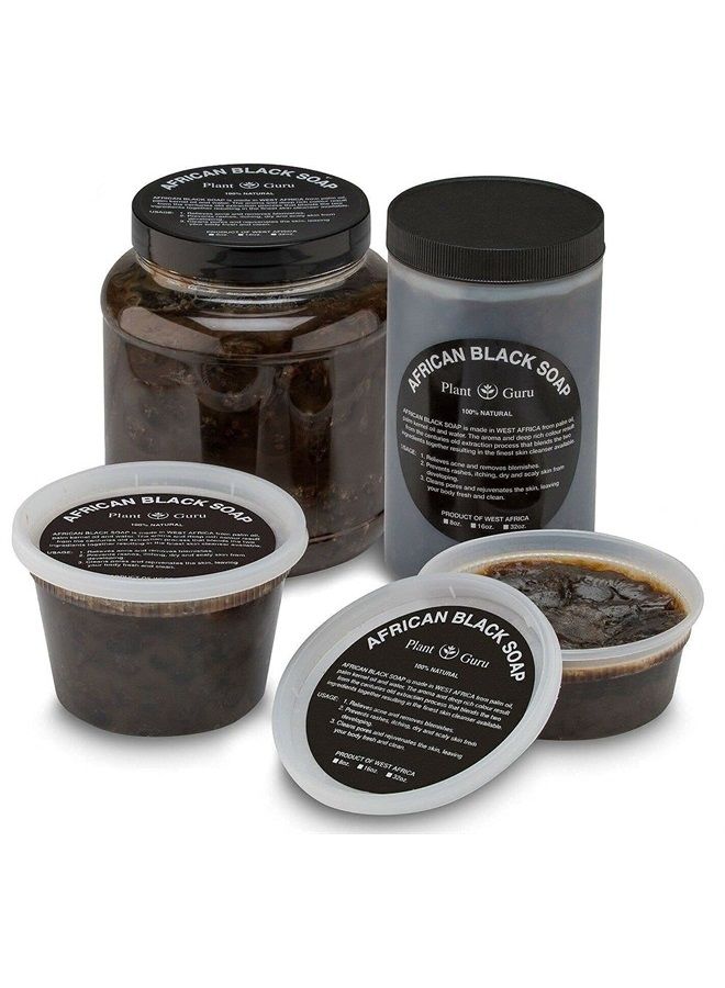 Plant Guru صابون أسود أفريقي معجون 3.5 رطل. بالجملة - 100% طبيعي خام نقي من غانا. علاج حب الشباب، يساعد ضد الإكزيما والصدفية، البشرة الجافة، الندوب والبقع الداكنة. رائع للبثور والرؤوس السوداء. - Image 2