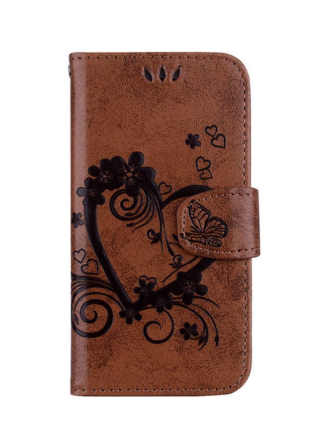 NIBEMINENT Protective Wallet Cards Case Cover For Apple iPhone XS Max Brown  - Image 1