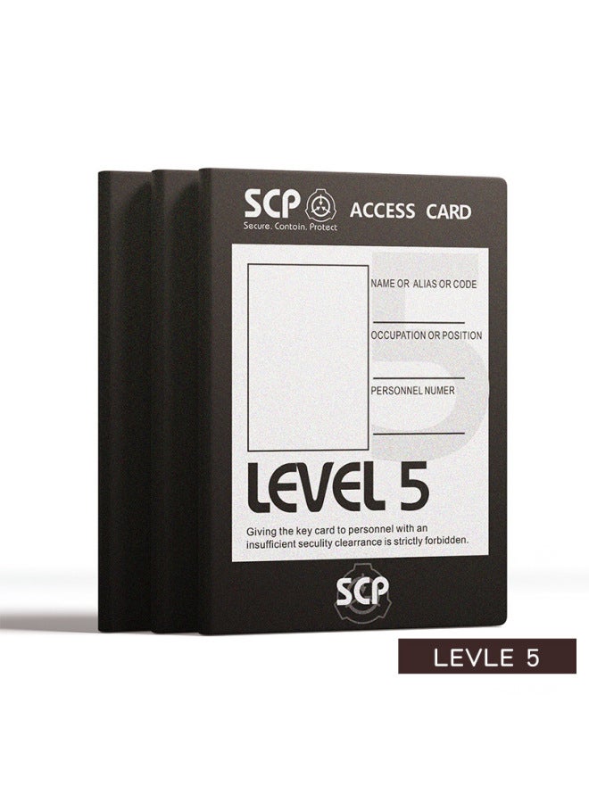Diffuse Rhyme SCP Foundation Notebook Mobile Task Force LEVEL5 Creative Student Portable Notepad-Color:O-34 LEVEL5  - Image 1