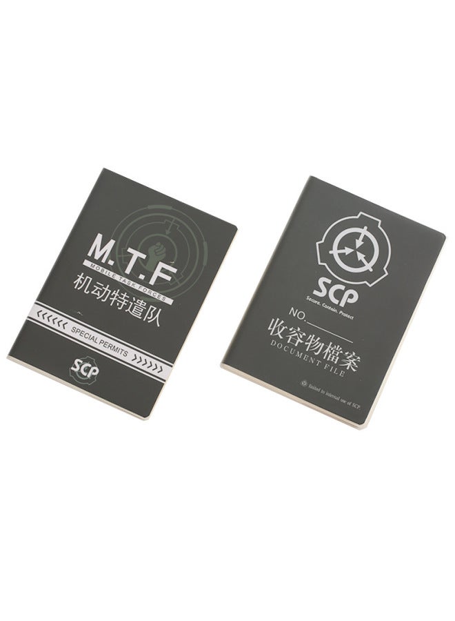 Diffuse Rhyme SCP Foundation Notebook Mobile Task Force LEVEL5 Creative Student Portable Notepad-Color:O-34 LEVEL5  - Image 4