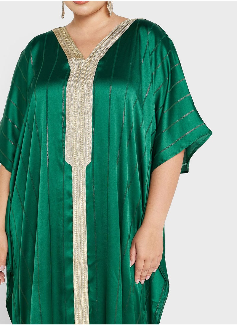 Maison Arabelle Curve - Lace Detail Jalabiya - Image 1
