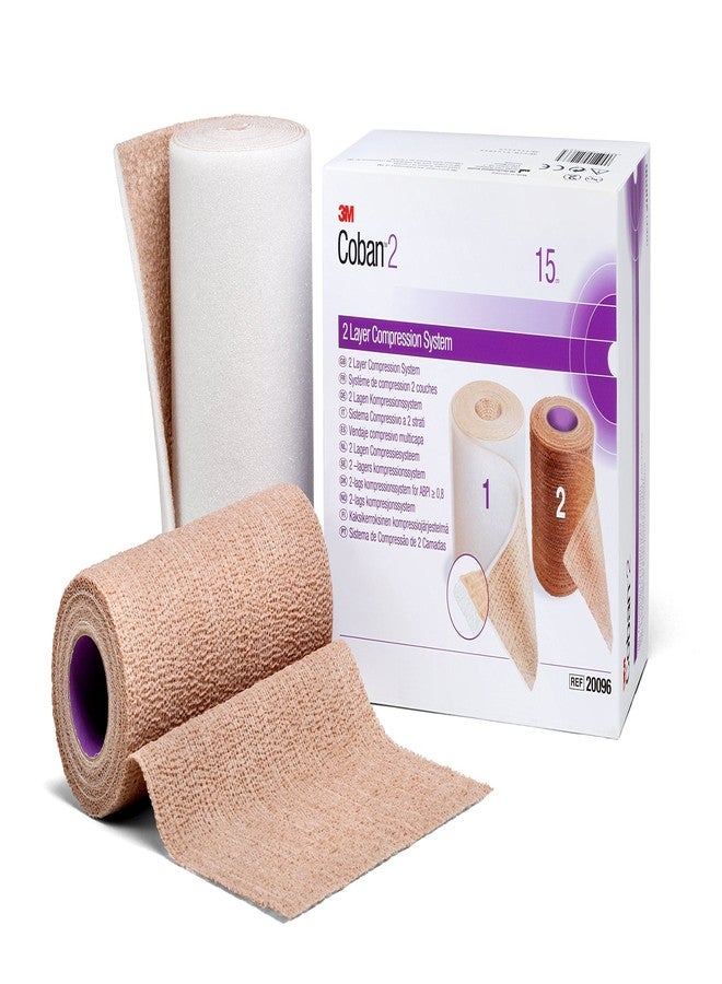 Coban 3M™ Coban™ 2 Two-Layer Compression System 2092, 2", 1 Kit/Carton 8 Cartons/Case - Image 1