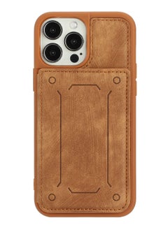 Suteni Back Cover Card Slots Leather Phone Case for iPhone  - Image 1