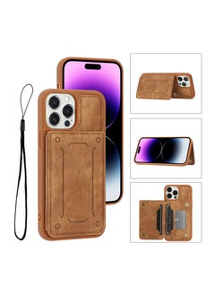 Suteni Back Cover Card Slots Leather Phone Case for iPhone  - Image 3