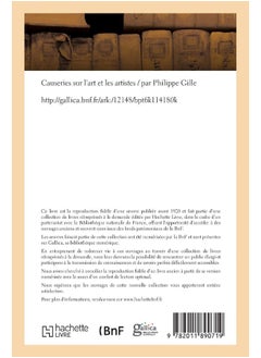 Causeries Sur l'Art Et Les Artistes  - Image 1
