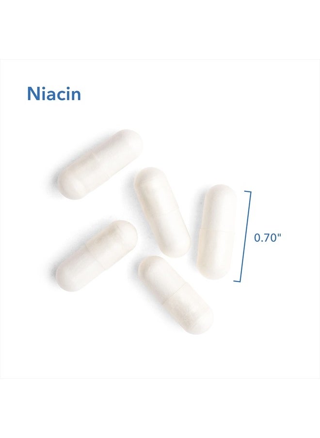 Allergy Research Group - Niacin Supplement - Vitamin B3 for Men & Women, Niacin with Flush, Nicotinic Acid, NAD, 250mg Vegetarian Capsules - 90 Count - Image 1