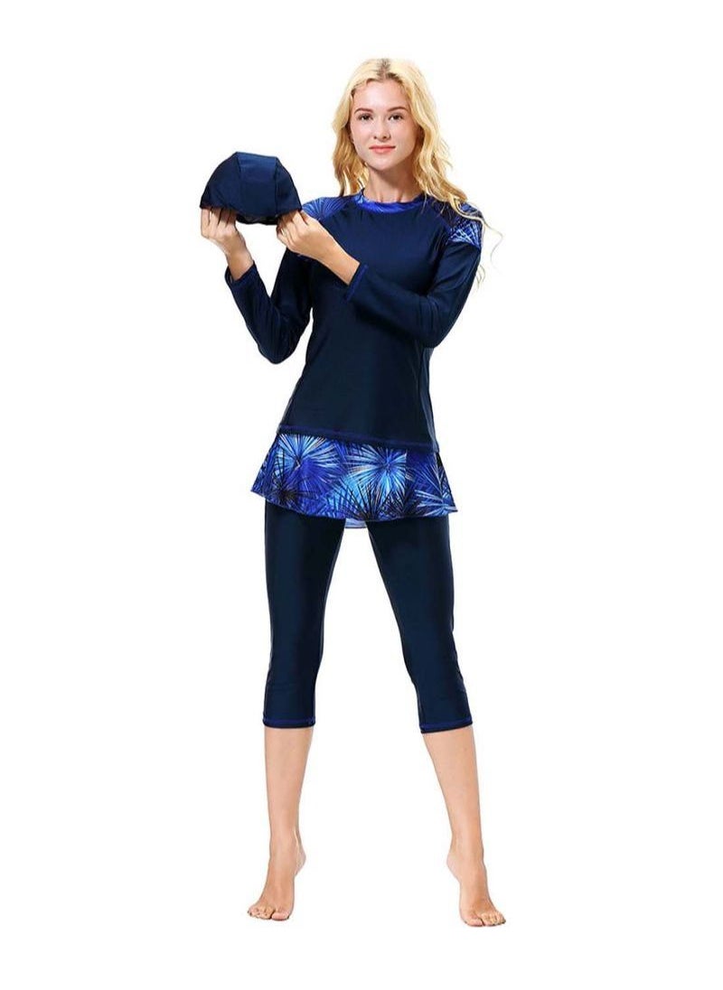 NIBEMINENT - Conservative And Fashionable Burkinis Blue - Image 1