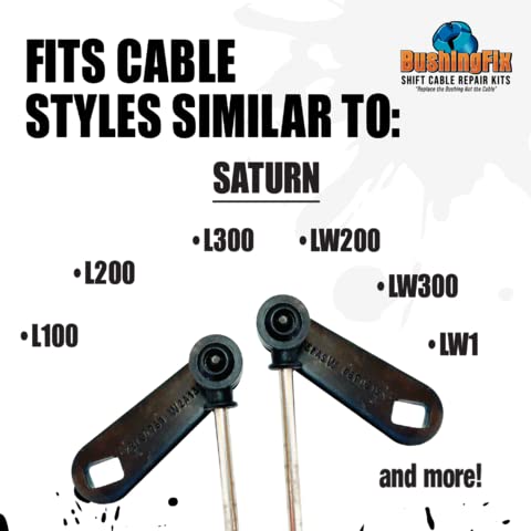 BushingFix.com BushingFix SA1KIT Automatic Transmission Shift Cable Bushing Repair Kit, Transmission Repair Kit for Shift Bushing Fits Saturn L Models, Easily Repair Your Loose or Sloppy Bushing - Image 5