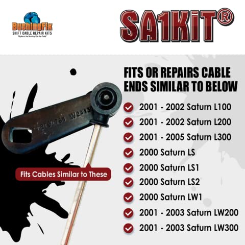 BushingFix.com BushingFix SA1KIT Automatic Transmission Shift Cable Bushing Repair Kit, Transmission Repair Kit for Shift Bushing Fits Saturn L Models, Easily Repair Your Loose or Sloppy Bushing - Image 4