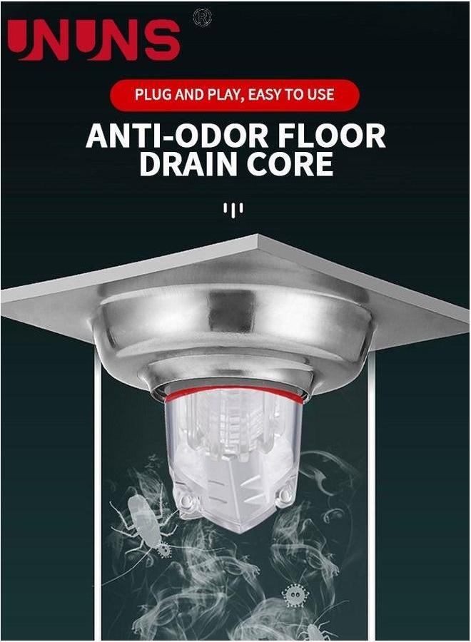 UNUNS 2PCS Shower Floor Drain Backflow Preventer One Way Valve Sewer Core Magnetic Insert Plug Oversized Pop Up Bathroom Stopper  - Image 4