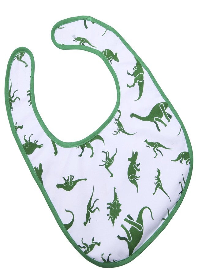 Littleforbig Cotton Waterproof Babydoll Printed Adult with Adjustable Hook-and-Loop Fastener Closure Printed 2 Packs - Dinosaurs and Halloween Adult Bibs - Image 2