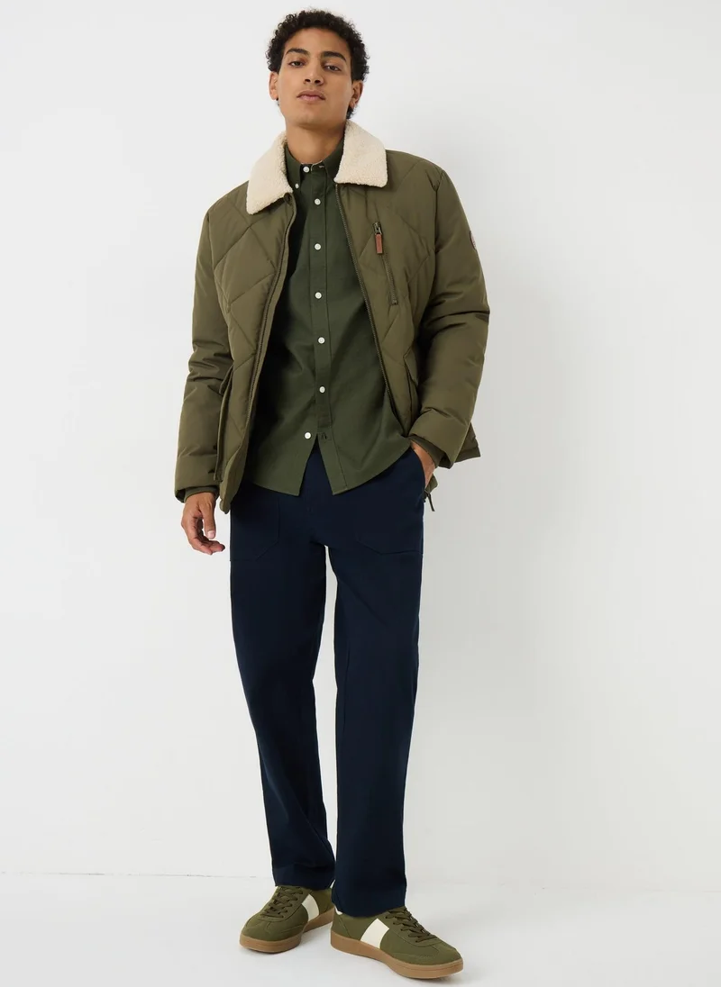 ماتلان Khaki Oxford Plain Shirt