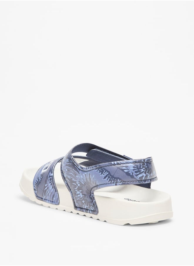 Kappa - Boys' Printed Floaters with Hook and Loop Closure - Image 1