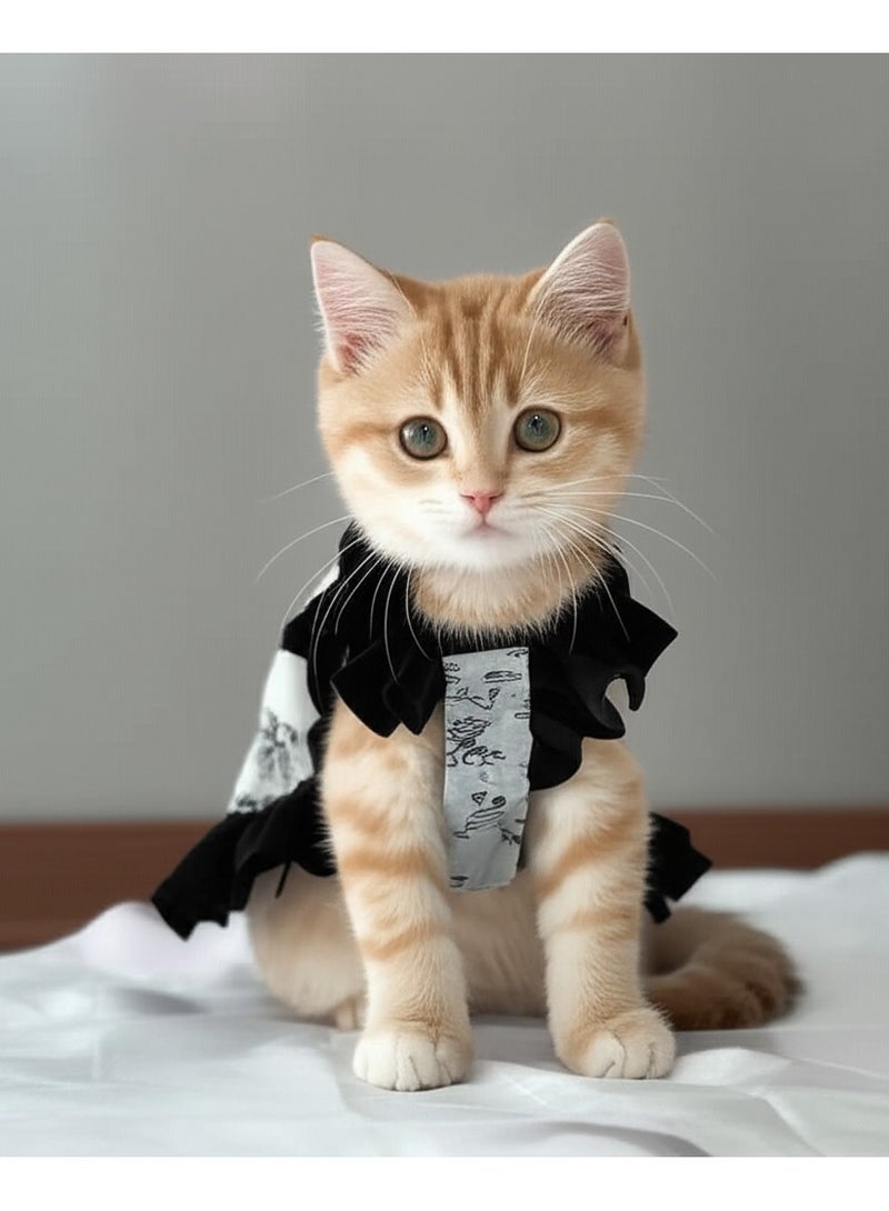 A.M Spring and Summer Dog French Dress High-end Thin Small Dog Yorkshire Terrier Chihuahua Teddy Poodle Puppy Kitten - Image 2