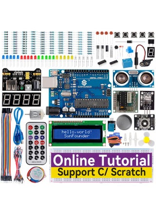 SunFounder Project Complete Starter kit Compatible with Arduino UNO R3 Arduino IDE/Scratch Coding with 42 Detailed Online Tutorials - pzsku/ZF68F121DF320833A6FFDZ/45/_/1741330017/f059fe6d-1aa6-48d8-b5ce-3cb1f063cf7e