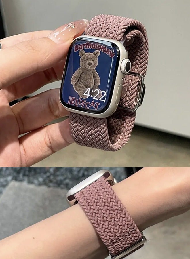 يناسب Apple Watch Series 9 GPS 41mm/Watch Series 9 GPS+ 41mm قابل للتعديل حزام بديل منسوج قابل للتمدد شريط رياضي مرن - Image 2