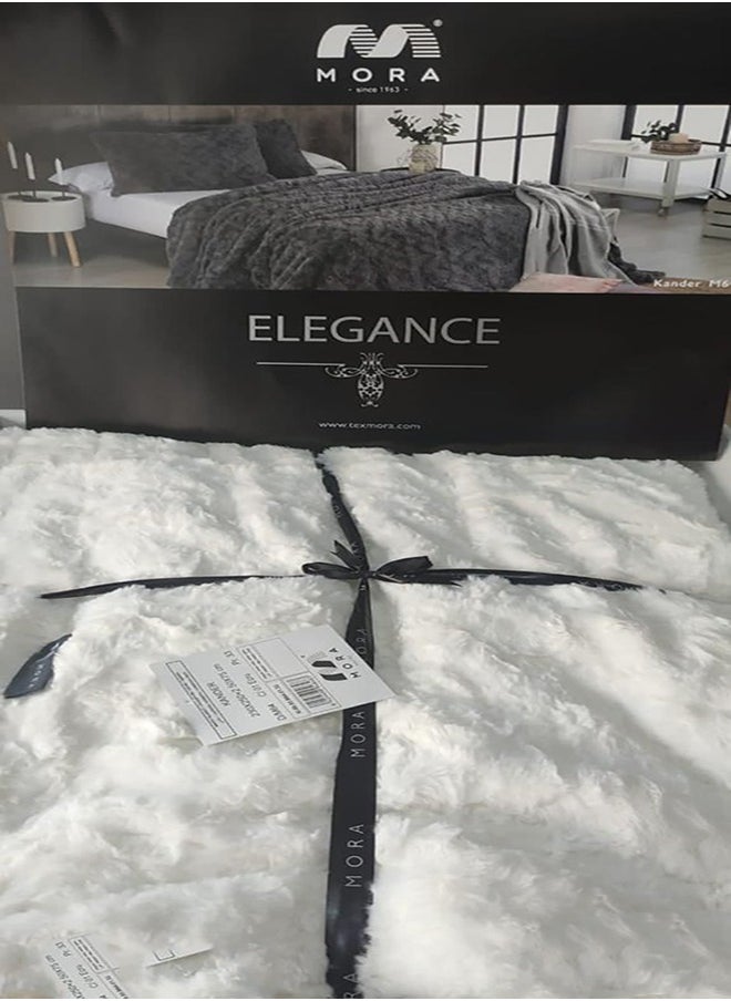 Mora spain - Mora Kander Fur Blanket - Model M64 (thick fur) - Color: (natural) - Size: 230 x 250 + 2 pillowcases (50 *70).. - Image 1