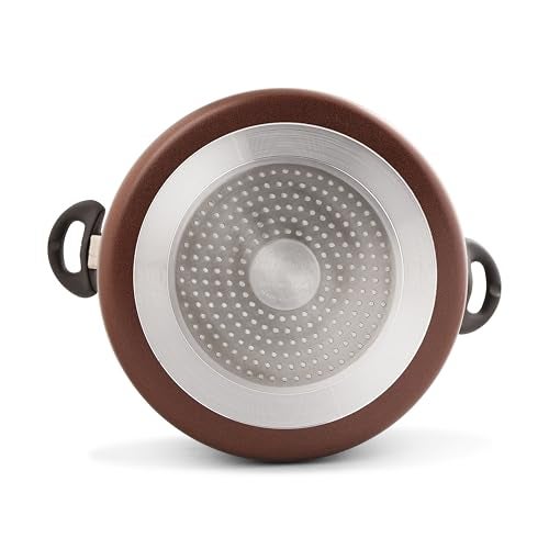 Blueberry's 𝟮𝟬𝟮𝟱 𝗠𝗲𝗴𝗮 𝗖𝗼𝗺𝗯𝗼 8-Litre 30-cm Heavy Nonstick Biriyani Pot Handi Cooking Pot with Glass Lid & 𝐅𝐑𝐄𝐄 Nonstick 20-cm Appachatty with Lid- High Grade Aluminum, 4mm Thickness - Image 4