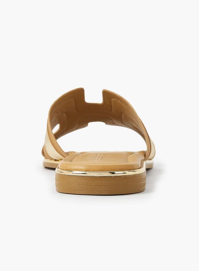 Celeste Women Panel Detail Flat Sandals - Image 4