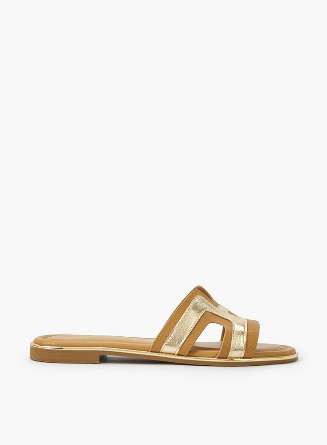 Celeste Women Panel Detail Flat Sandals - Image 3