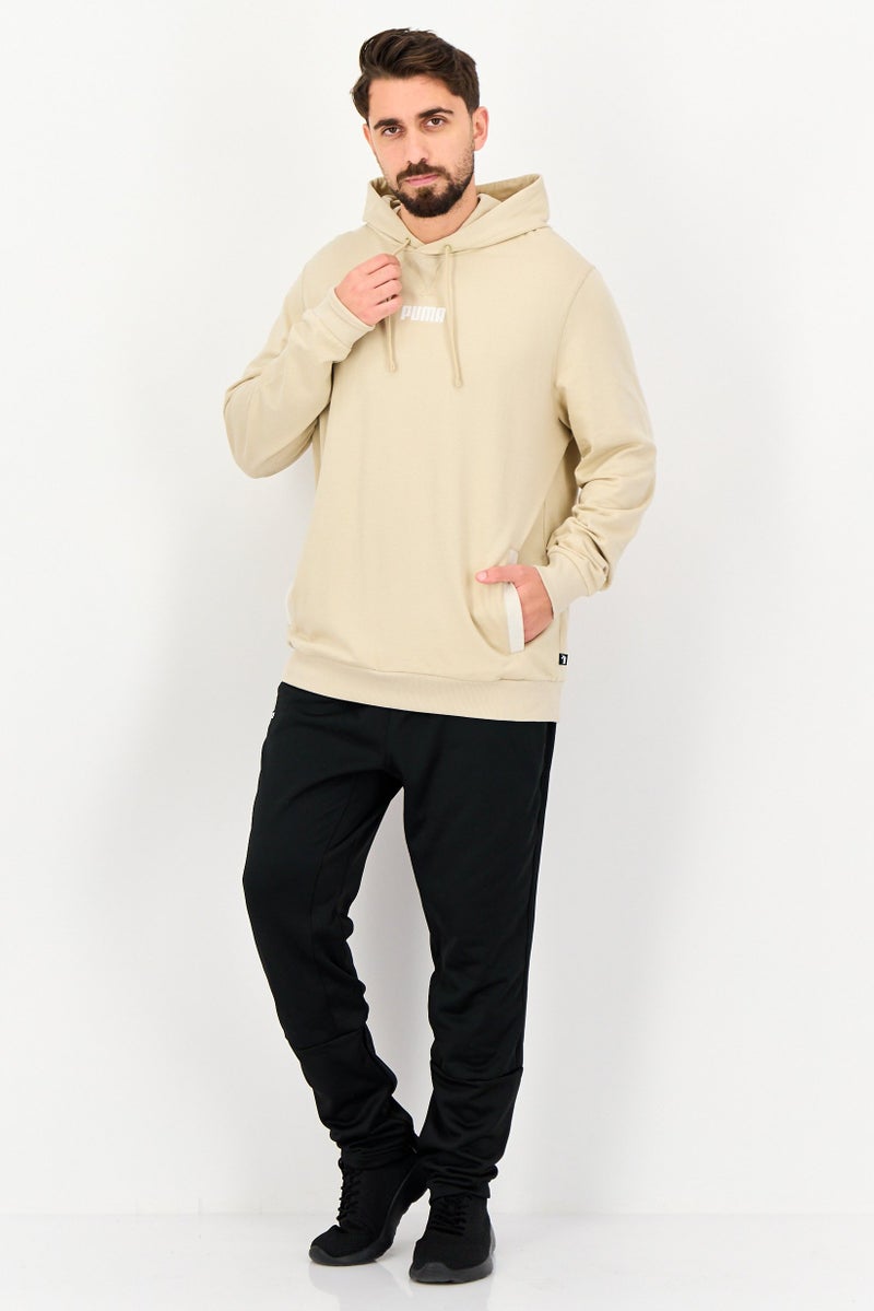 PUMA Men Sportswear Fit Long Sleeve Outdoor Hoodie, Beige - Image 3