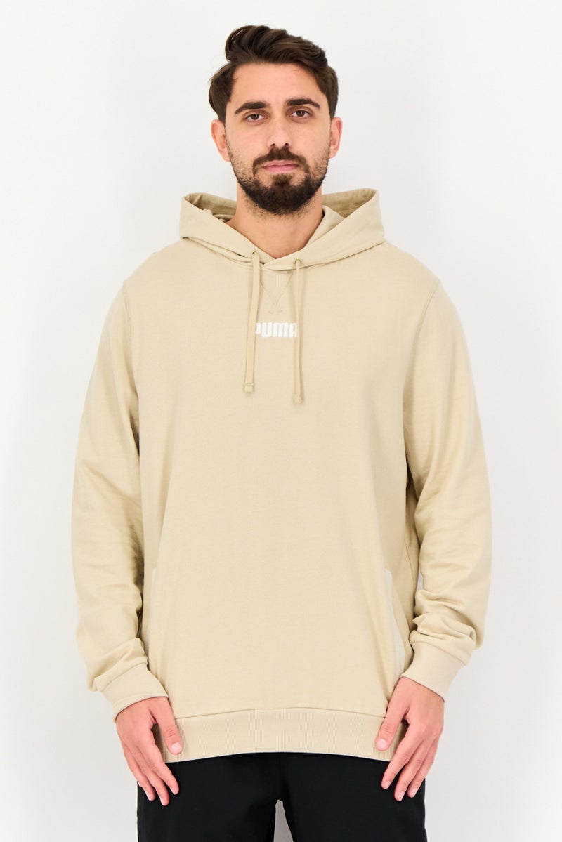 PUMA Men Sportswear Fit Long Sleeve Outdoor Hoodie, Beige - Image 1