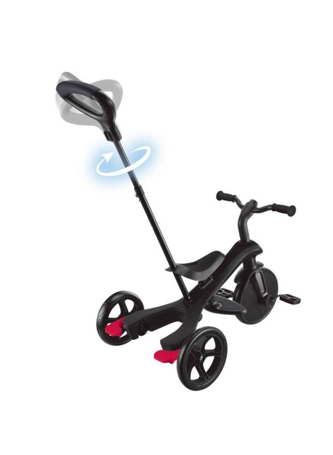 GLOBBER جلوبر إكسبلورر 4 في 1 دراجة قابلة للطي (أسود) - Image 1