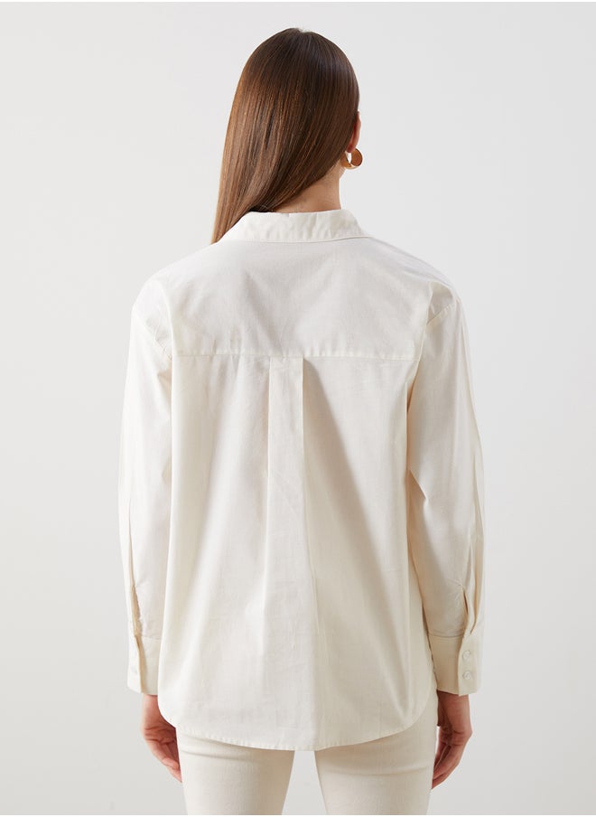 LC WAIKIKI Oversize Poplin Women's Shirt  - Image 4