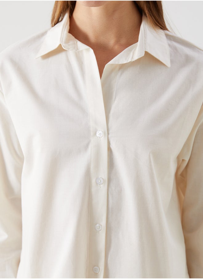 LC WAIKIKI Oversize Poplin Women's Shirt  - Image 3