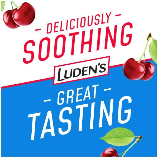 LUDEN'S Ludens Sugar Free Wild Cherry Throat Drops Sore Throat Relief 25 Count 3 Pack - Image 3