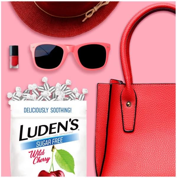 LUDEN'S Ludens Sugar Free Wild Cherry Throat Drops Sore Throat Relief 25 Count 3 Pack - Image 5