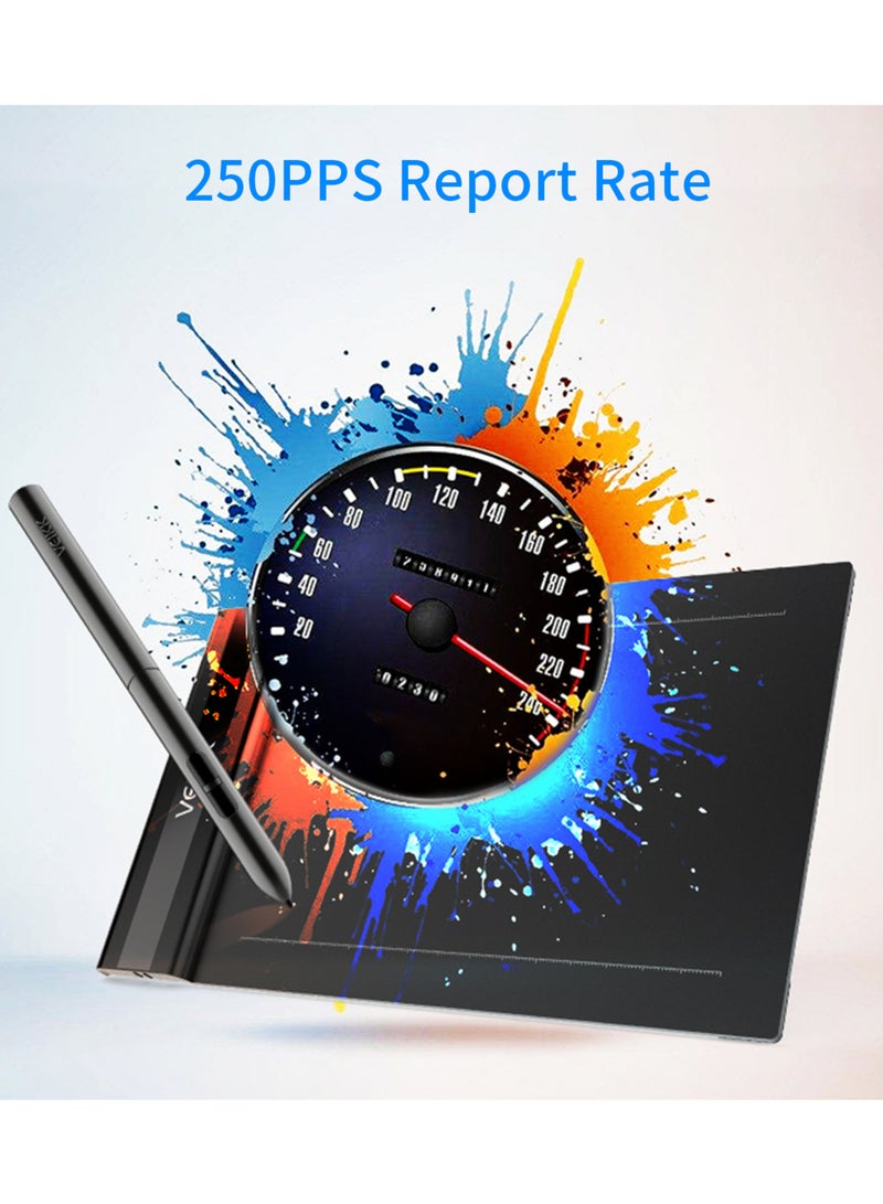 Veikk S640 Graphic Tablet With Passive Pen Black - Image 4
