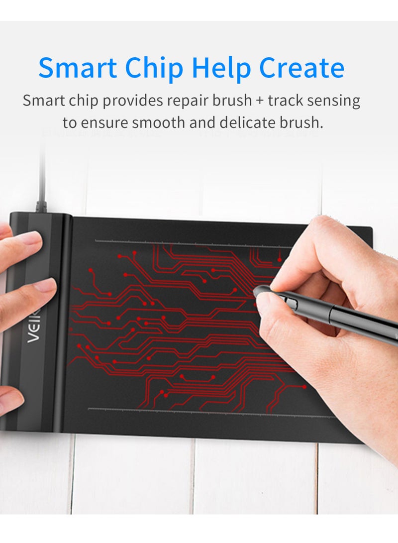 Veikk S640 Graphic Tablet With Passive Pen Black - Image 5