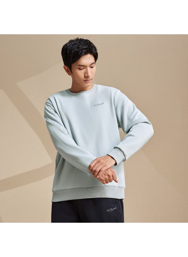 ERKE Soft Fleece】men's Sports Hoodie, Autumn And Winter Lightweight Round Neck Pullover Thickened Men's Pullover Thickened Hooded Top - Image 4