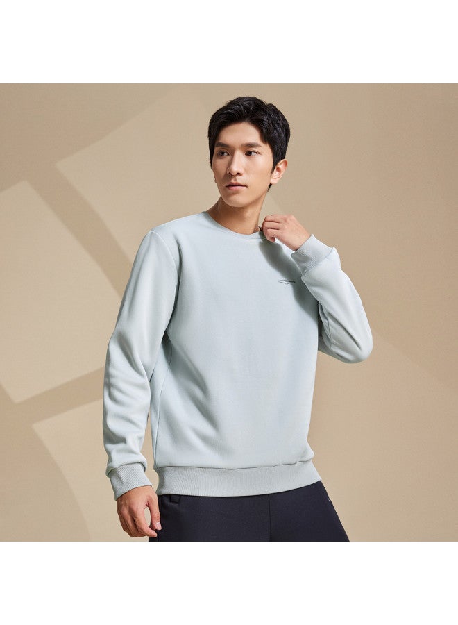 ERKE Soft Fleece】men's Sports Hoodie, Autumn And Winter Lightweight Round Neck Pullover Thickened Men's Pullover Thickened Hooded Top - Image 3