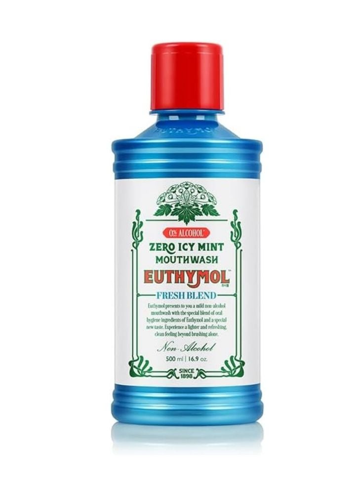 يوثيمول غسول الفم يوثيمول زيرو بنكهة النعناع المثلج - مزيج منعش خالٍ من الكحول - ٥٠٠ مل - Image 1