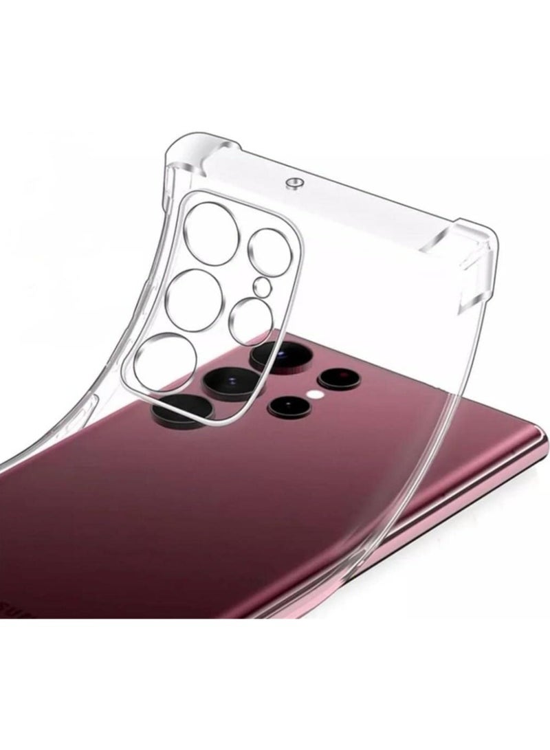 Bills Samsung S22 Ultra Premium Clear TPU Case - Slim Transparent Back Cover with Reinforced Shock-Absorbent Corners - Image 1